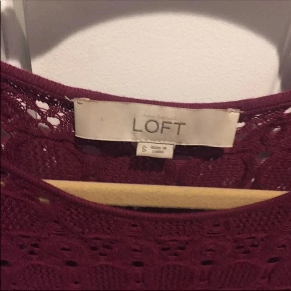 LOFT Embroidered Lace Sweater - Picture 5 of 7